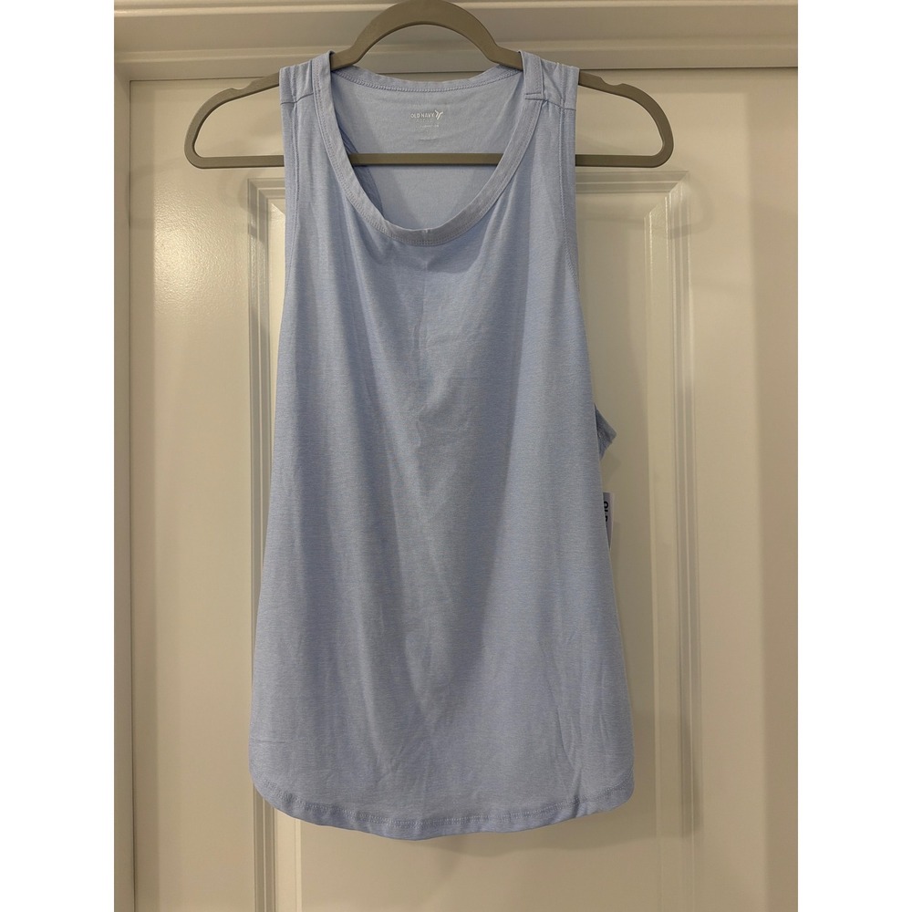 Old Navy Active Cloudmotion Tank Top Womens L Light Blue Racerback Go-Dry NWT